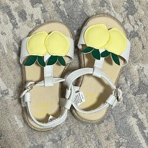 Janie and Jack lemon sandals